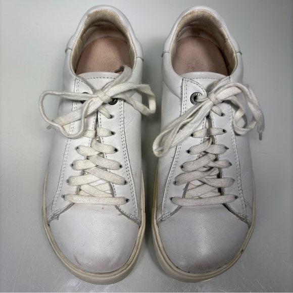 Birkenstock Bend White Leather Lace Up Sneaker White Size 36 - Picture 11 of 13
